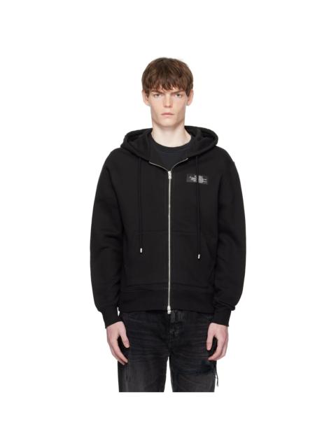 Black 'Amiri Spirit' Zip Hoodie