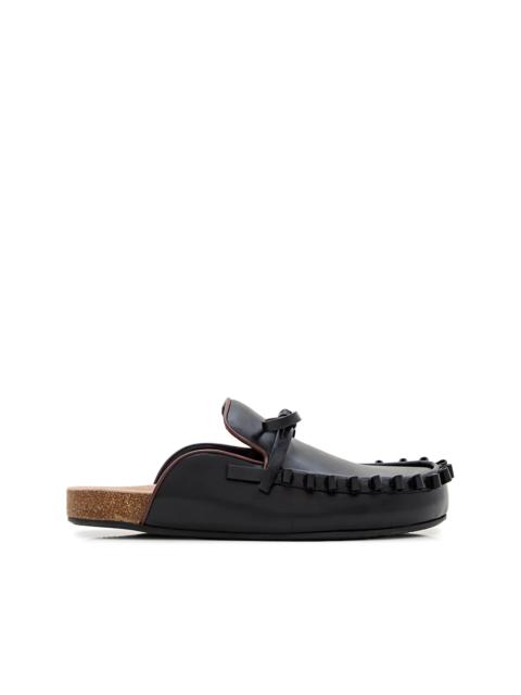 JW Anderson WOMENS RUFFLE LOAFER - BLACK