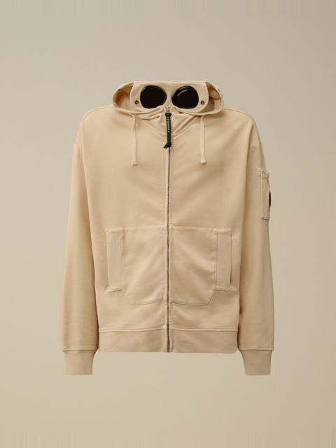 C.P. Company Brushed and Emerized Diagonal Fleece Boxy Goggle Sweatshirt