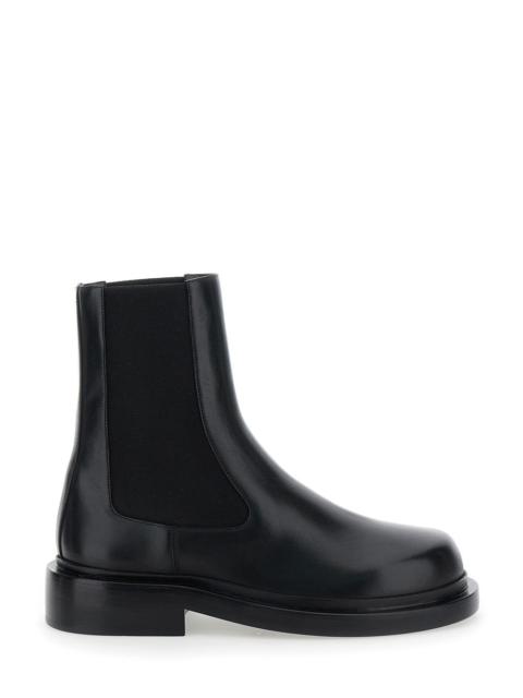 Jil Sander Jil Sander Women Black Boots With Elastic Side Pannels In Leather Woman