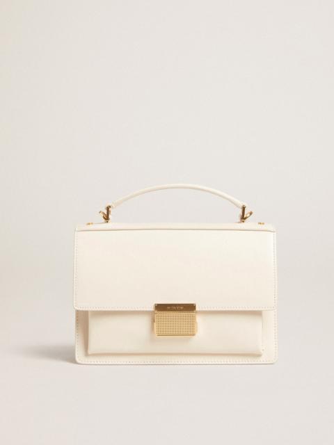 Golden Goose Venezia Bag in butter-colored boarded leather with gold details