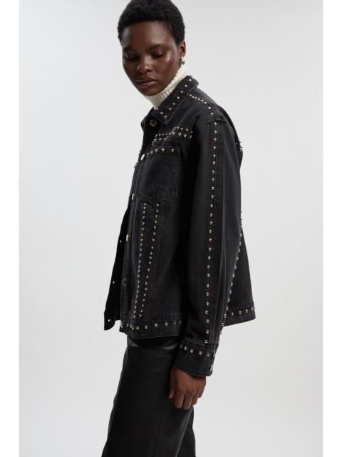 KAREN MILLEN Denim Studded Jacket