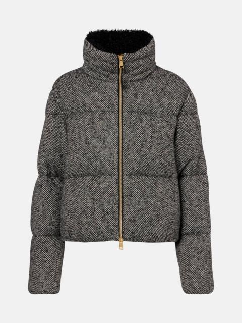 Moncler Careil bouclé wool-blend down jacket