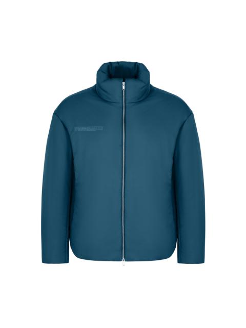 PANGAIA Mens Flower-Warmth Puffer Jacket - Storm Blue