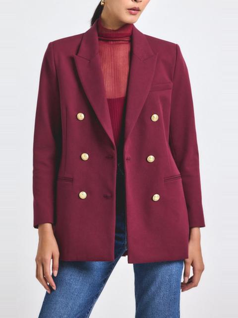 DEREK LAM 10 CROSBY Derek Lam 10 Crosby Walter Double Breasted Jacket in Bordeaux at Nordstrom