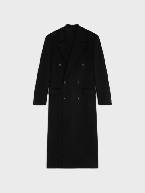 CELINE double-breasted coat IN WOOL CLOTH