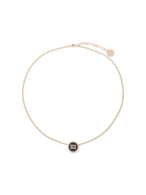 Miu Miu Brass Necklace Women