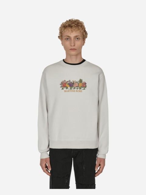 Martine Rose Classic Embroidered Crewneck Sweatshirt Grey