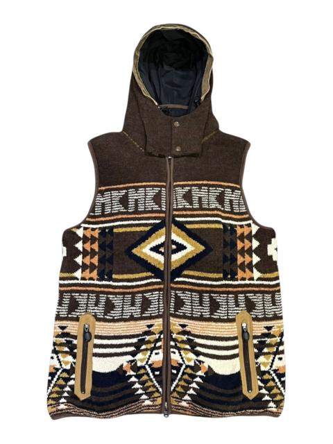 Other Designers Tribal Streetwear - 90’s KRIFF MAYER Reversible Tribal Aztec Outdoor Vest Unisex