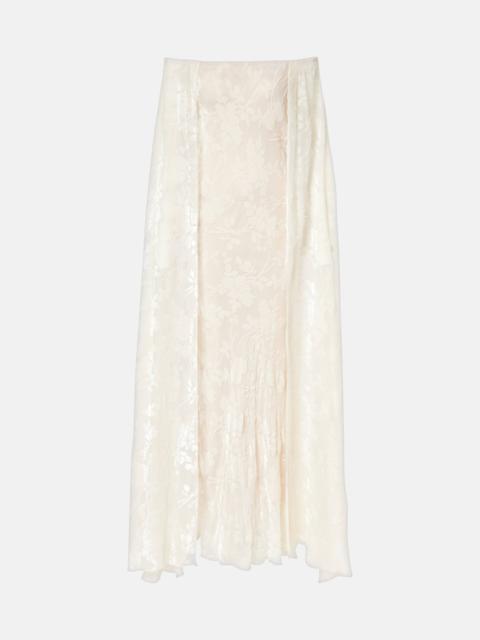 RODARTE Floral satin jacquard maxi skirt