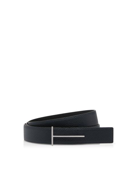 TOM FORD GRAIN LEATHER SLIM T REVERSIBLE BELT