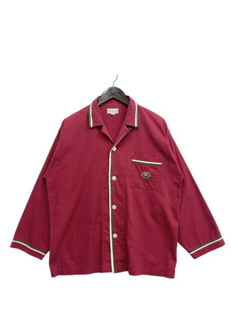 Other Designers 🔥Delete🔥 Vintage Burberry Maroon Shirt Button Logo Tee
