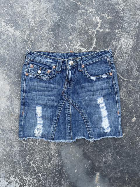 Other Designers True Religion - True Religion Rugged Distressed Mini Sexy denim skirt