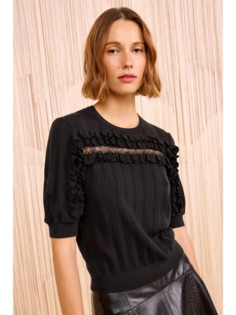 ULLA JOHNSON Salima Short Sleeve Knit