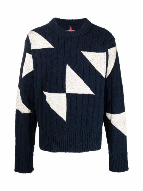 OAMC GEOMETRIC CREW-NECK JUMPER
