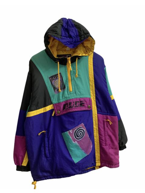Other Designers Dude Nine - RARE🔥 Dude Multicolor Half Zipper Hoodie Jacket