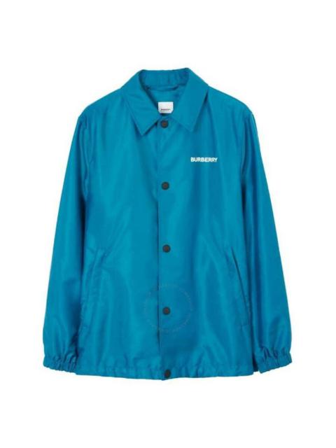 Burberry Long Sleeve Slogan Print Jacket, Size Medium