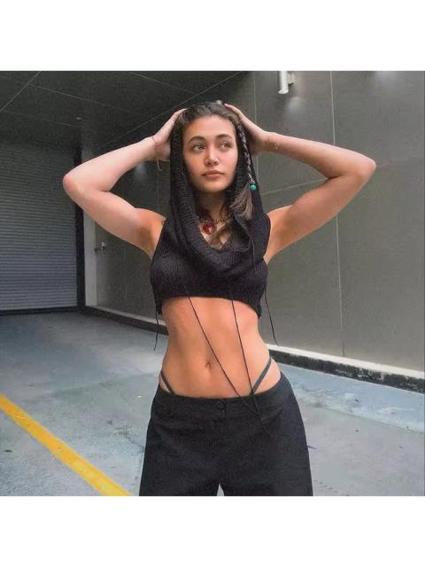Other Designers Japanese Brand - Streetwear Knitted Crochet Tank Top Y2k