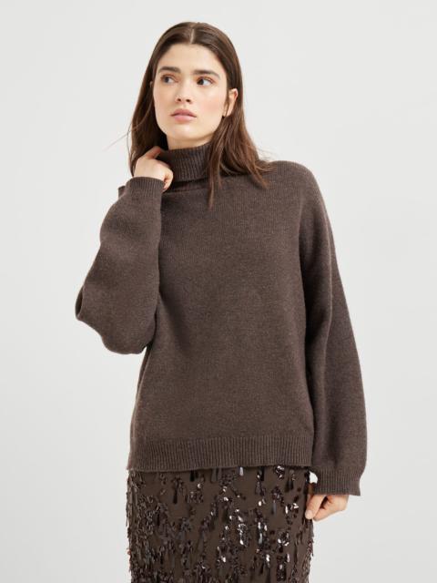 Brunello Cucinelli Cashmere turtleneck sweater with monili