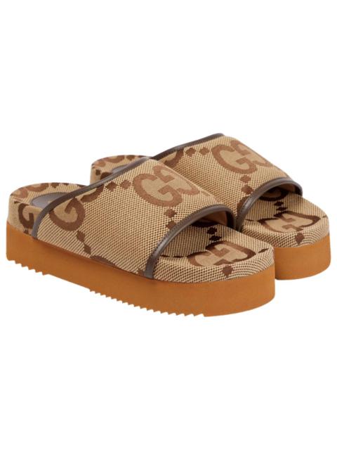 GUCCI Double G cloth sandal