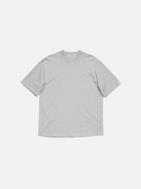 Acne Studios Satin logo t-shirt - relaxed - Grey Melange