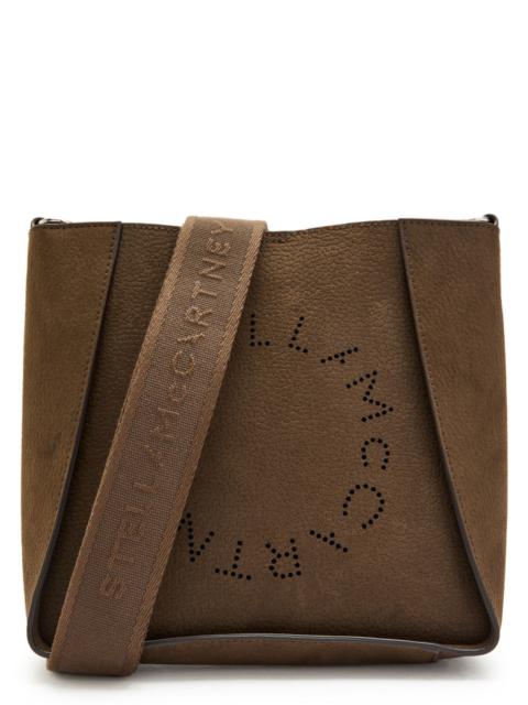 Stella McCartney Stella Mccartney Logo Square Grained Faux Leather Cross-body bag