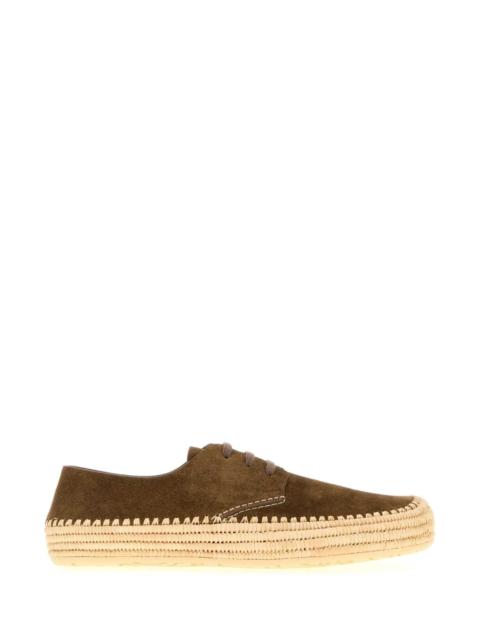 Loewe Loewe Men Brown Suede Rio Lace-Up Shoes