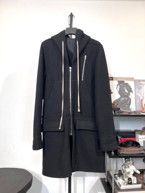 Rick Owens Rick Owens Wool Mid-Length Hooded Coat