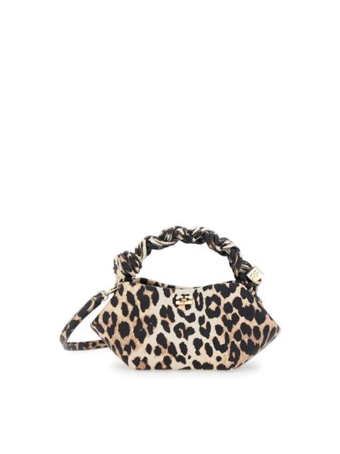 GANNI Ganni Leopard Top Handle Bag