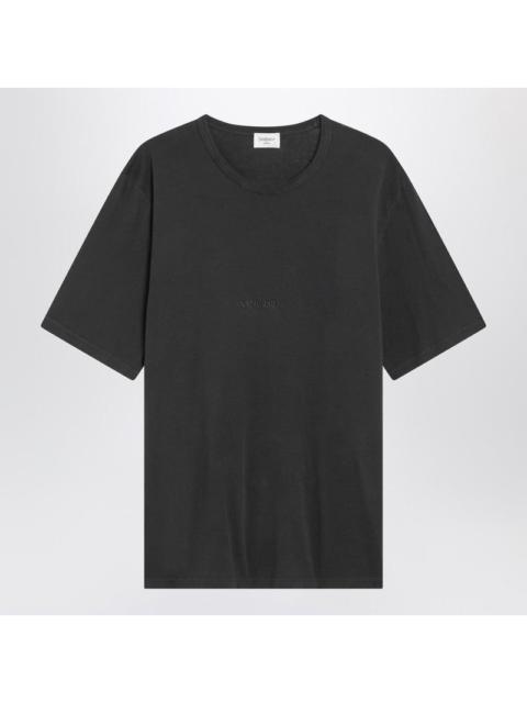 SAINT LAURENT Saint Laurent Black Washed Cotton T-Shirt Men
