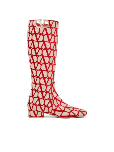 Valentino Valentino Garavani 30Mm Vlogo Type Boots