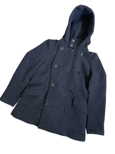 Other Designers Cabane De Zucca Wool Jacket With Hoodie