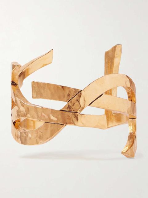 Cassandre hammered gold-tone cuff Gold