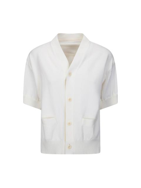 sacai Off White Denim x Knit Cardigan