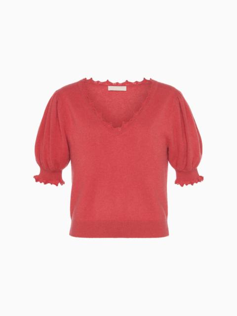 ULLA JOHNSON Polline Short Sleeve Top