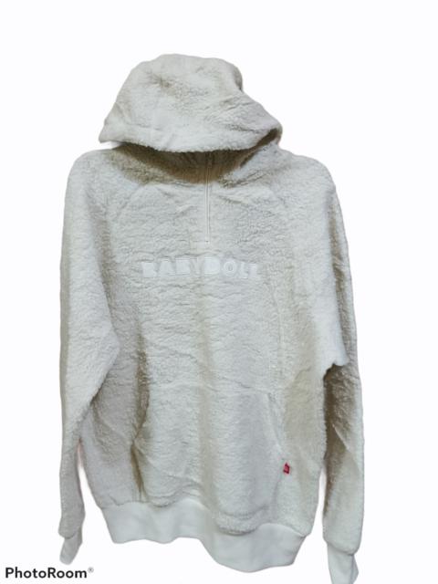 Other Designers Designer - Vintage Baby Doll Fleece Hoodie Embroidery Logo