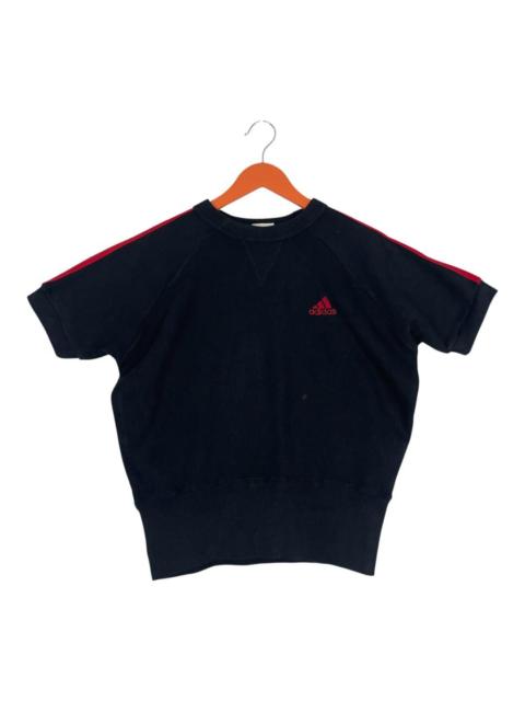 adidas Vintage Adidas Embroided Logo Short Sleeve Sweatshirt