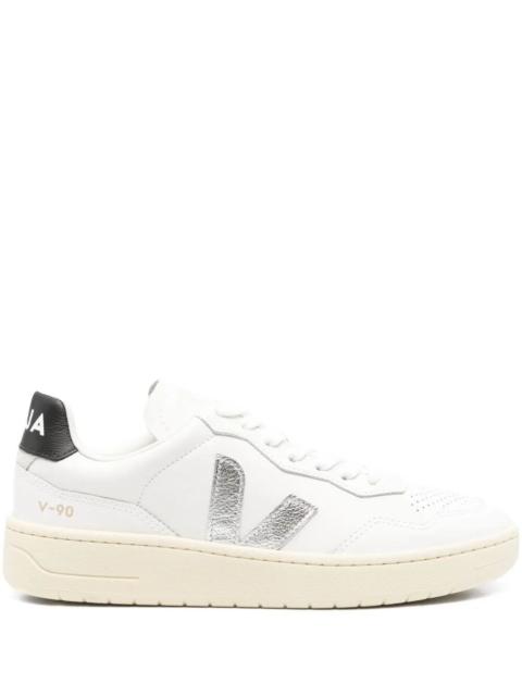 VEJA Introducing the "V90" ECO LEATHER SNEAKERS by VEJA, a stunning addition to the Trainers category. Cr