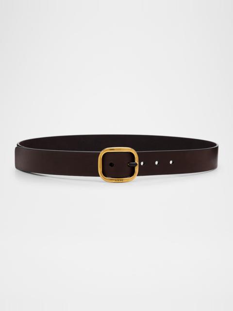 Buckle Calf Leather Belt