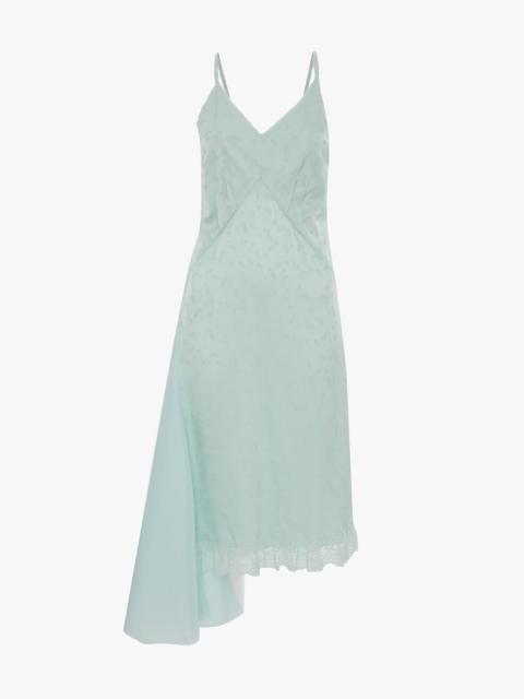 Victoria Beckham Crushed Cami Midi Dress In Aquamarine