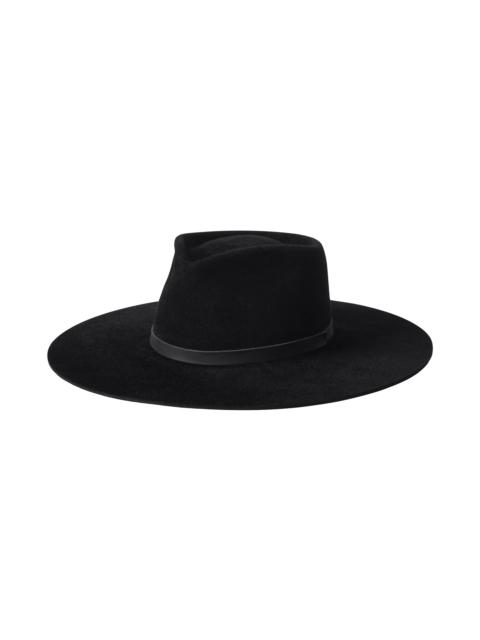 L'AGENCE Reyes Leather Band Fedora