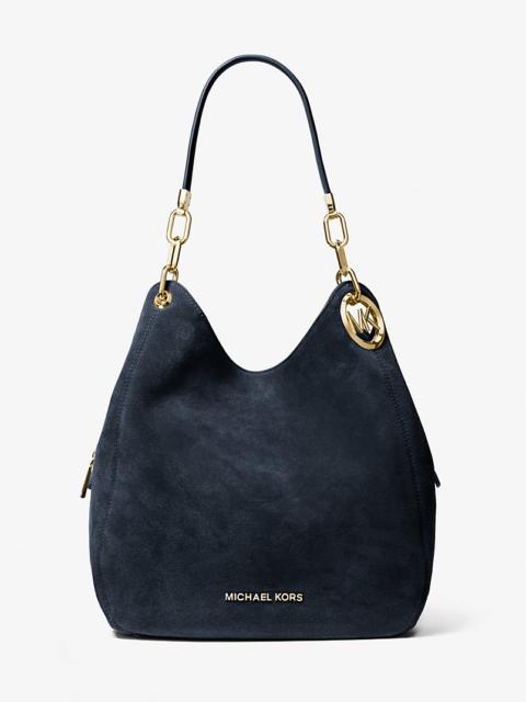 MICHAEL KORS Lillie Large Suede Shoulder Bag