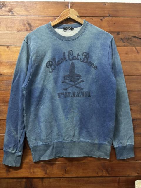 Hysteric Glamour Hysteric glamour black cat bones sun faded sweatshirt