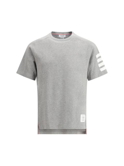 Thom Browne Thom Browne T-shirt With Horizontal Bands Light Grey