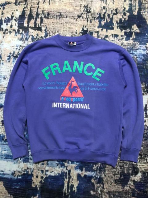 Other Designers Vintage 90s Le Coq Sportif France Sweatshirt Dirty