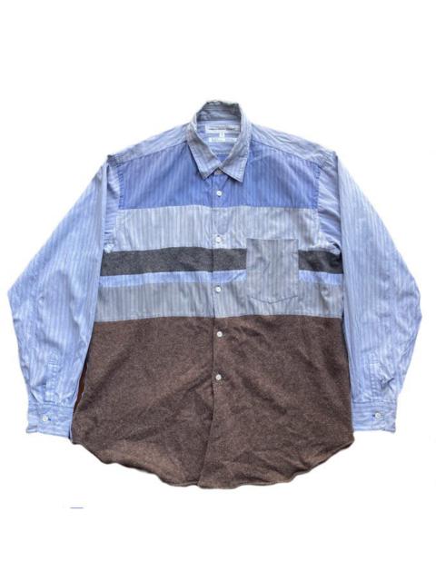Comme Des Garçons Oversize Wool Stripped Shirt