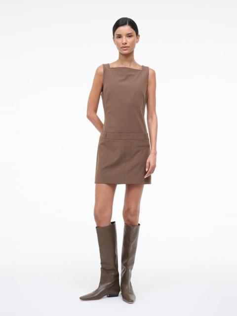 STAUD STAUD SKYLA DRESS NUTMEG