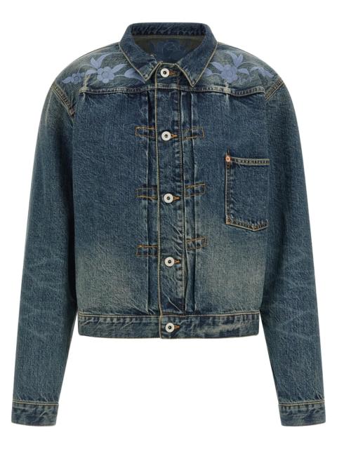 KENZO Kenzo Men Floral Embroidery Denim Jacket