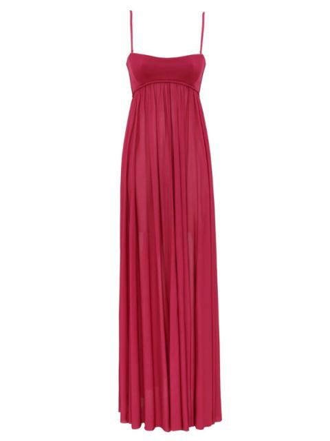 Zimmermann Luna Jersey Bandeau Gown in Fuchsia