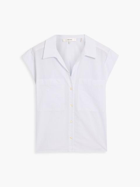 FRAME Cotton-seersucker shirt